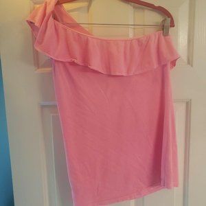 Lilly Pulitzer Neveah Flounce One Shoulder Top